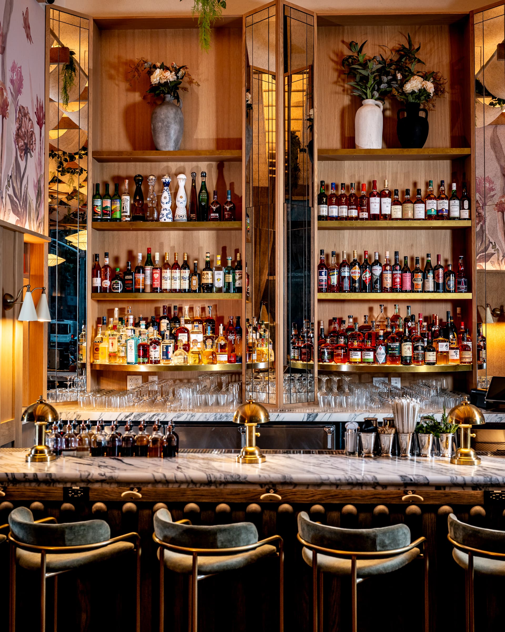 Formal dining room interior at Park Rose in Nomad, Manhattan